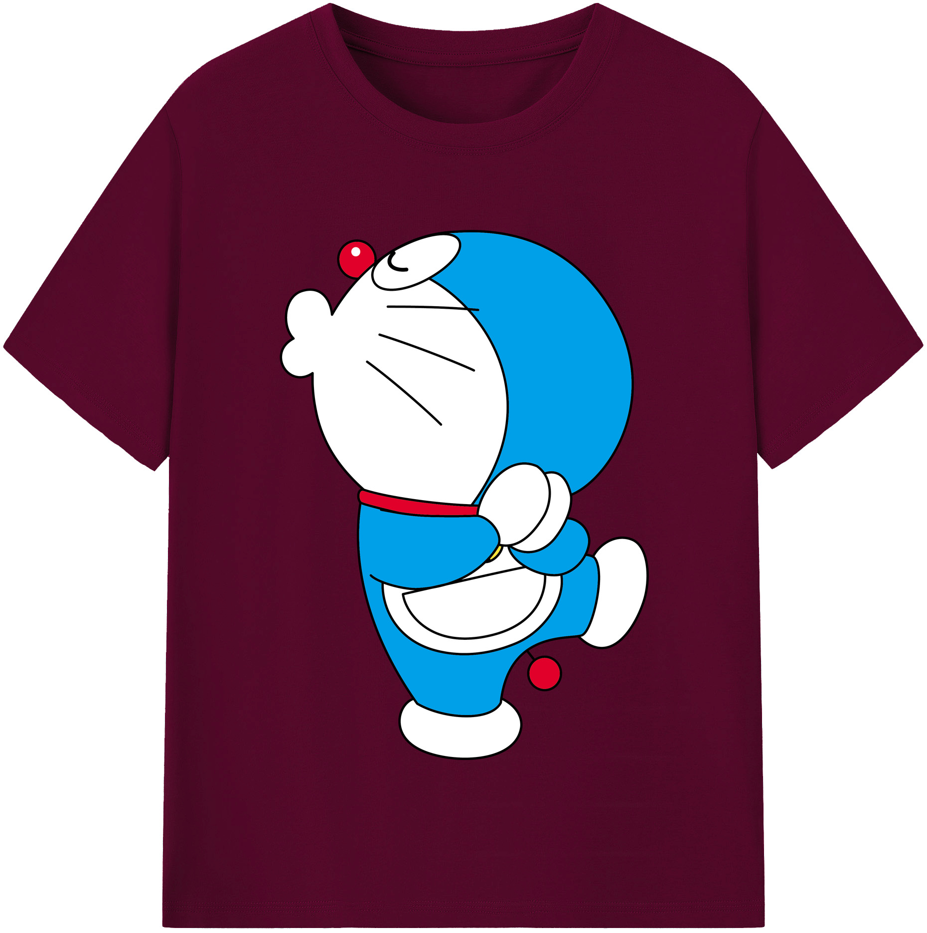 （画像用） ドラえもん Doraemon レディースカジュアルプリントTシャツ（綿100％）